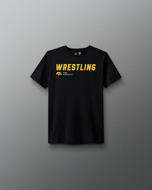RUDIS Iowa Hawkeyes Wrestling Slanted Youth T-Shirt