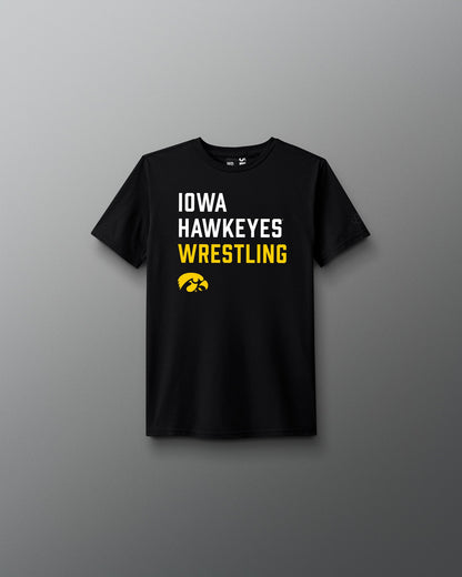RUDIS Iowa Wrestling Stacked Youth T-Shirt