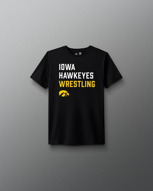 RUDIS Iowa Wrestling Stacked Youth T-Shirt