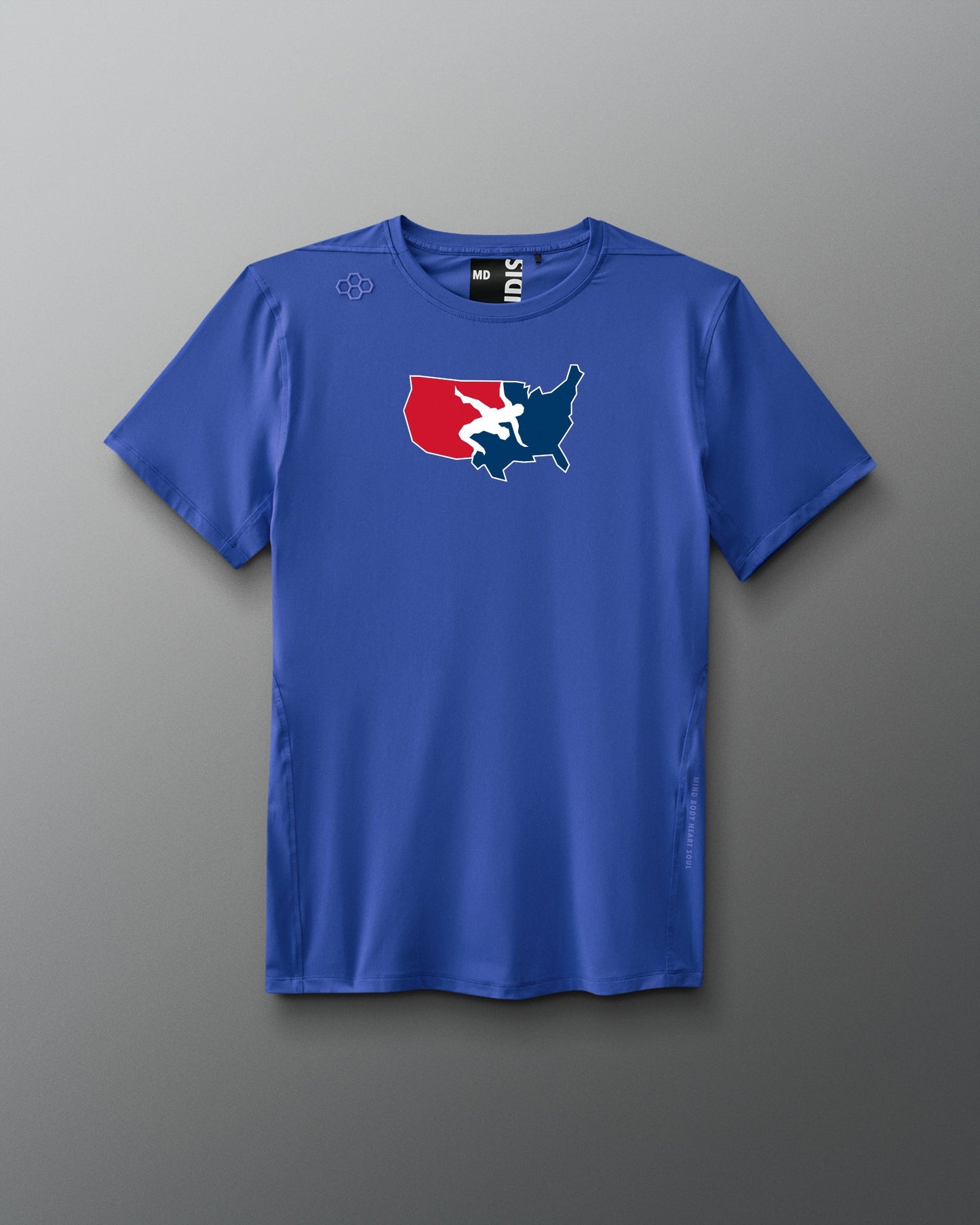 RUDIS USA Wrestling Logo Performance T-Shirt