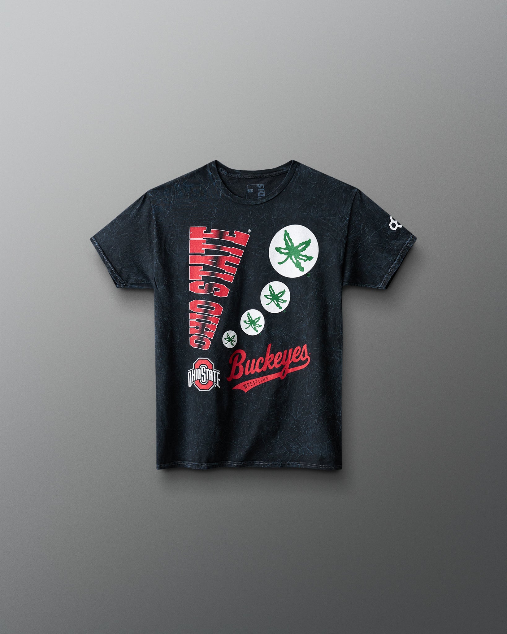 RUDIS Buckeyes Script Youth Acid Wash T-Shirt