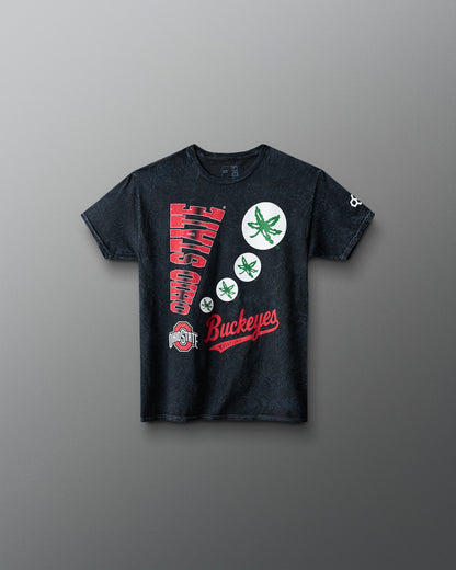 RUDIS Buckeyes Script Youth Acid Wash T-Shirt