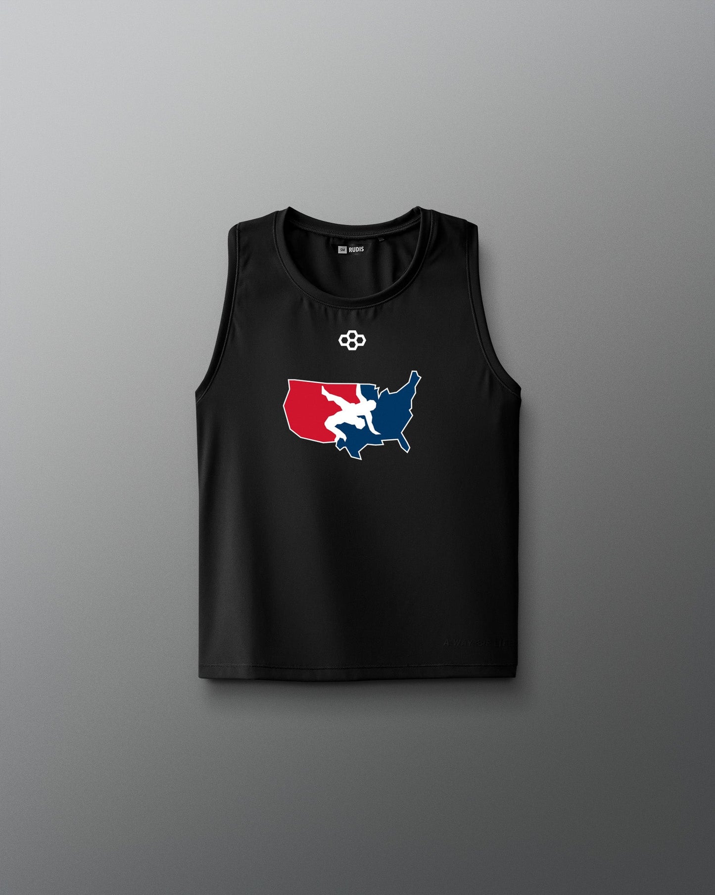 RUDIS USA Wrestling Logo Women's Crop Tank Top Shirt