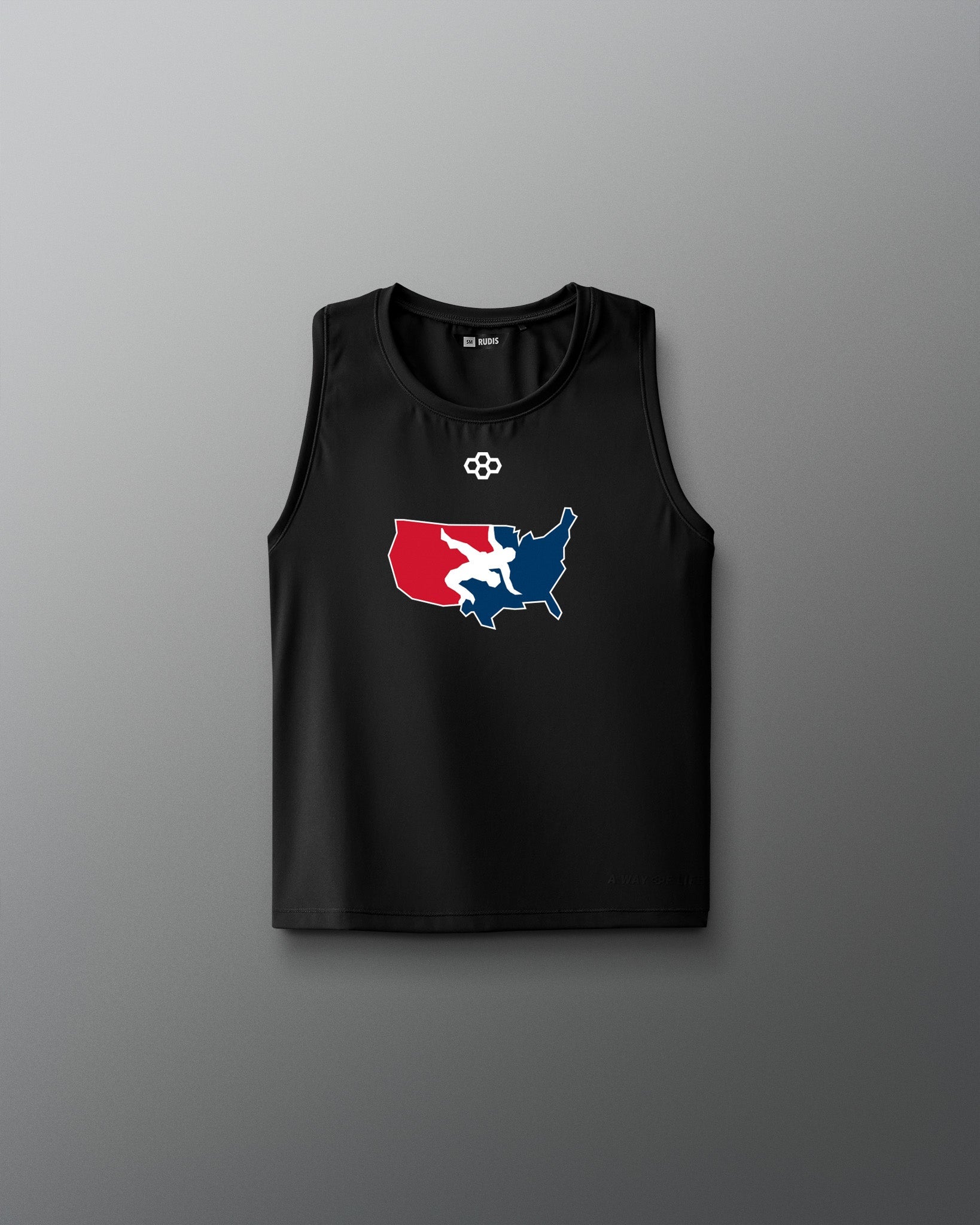 RUDIS USA Wrestling Logo Women's Crop Tank Top Shirt