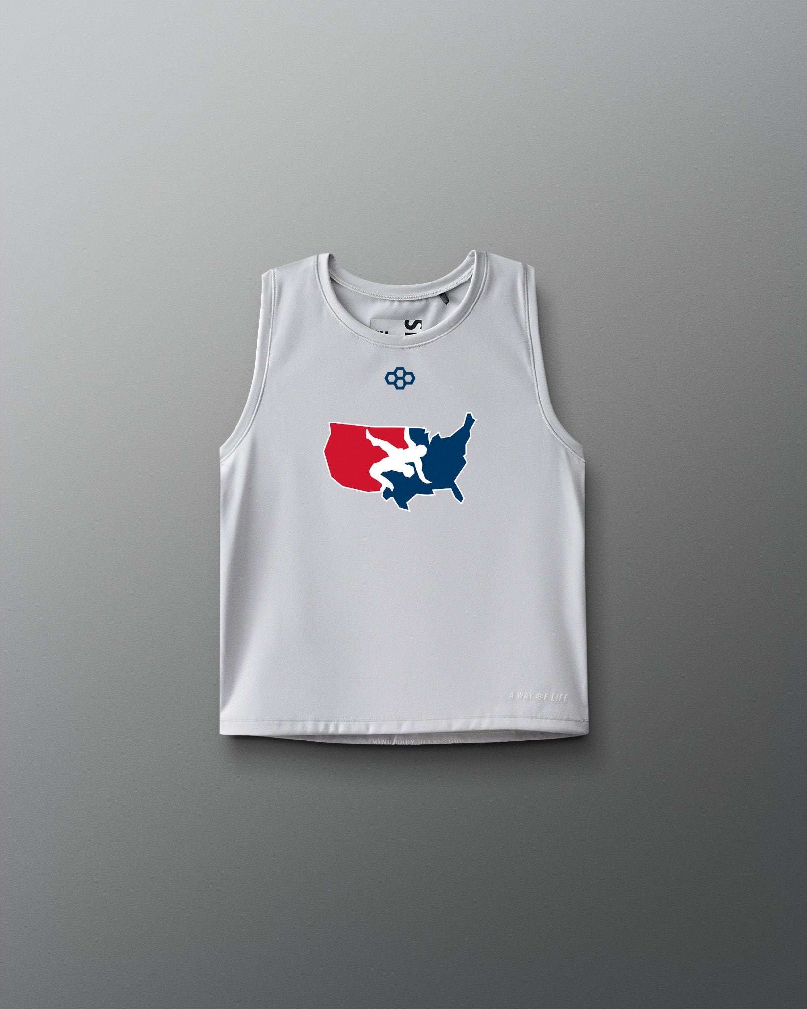 RUDIS USA Wrestling Logo Women's Crop Tank Top Shirt