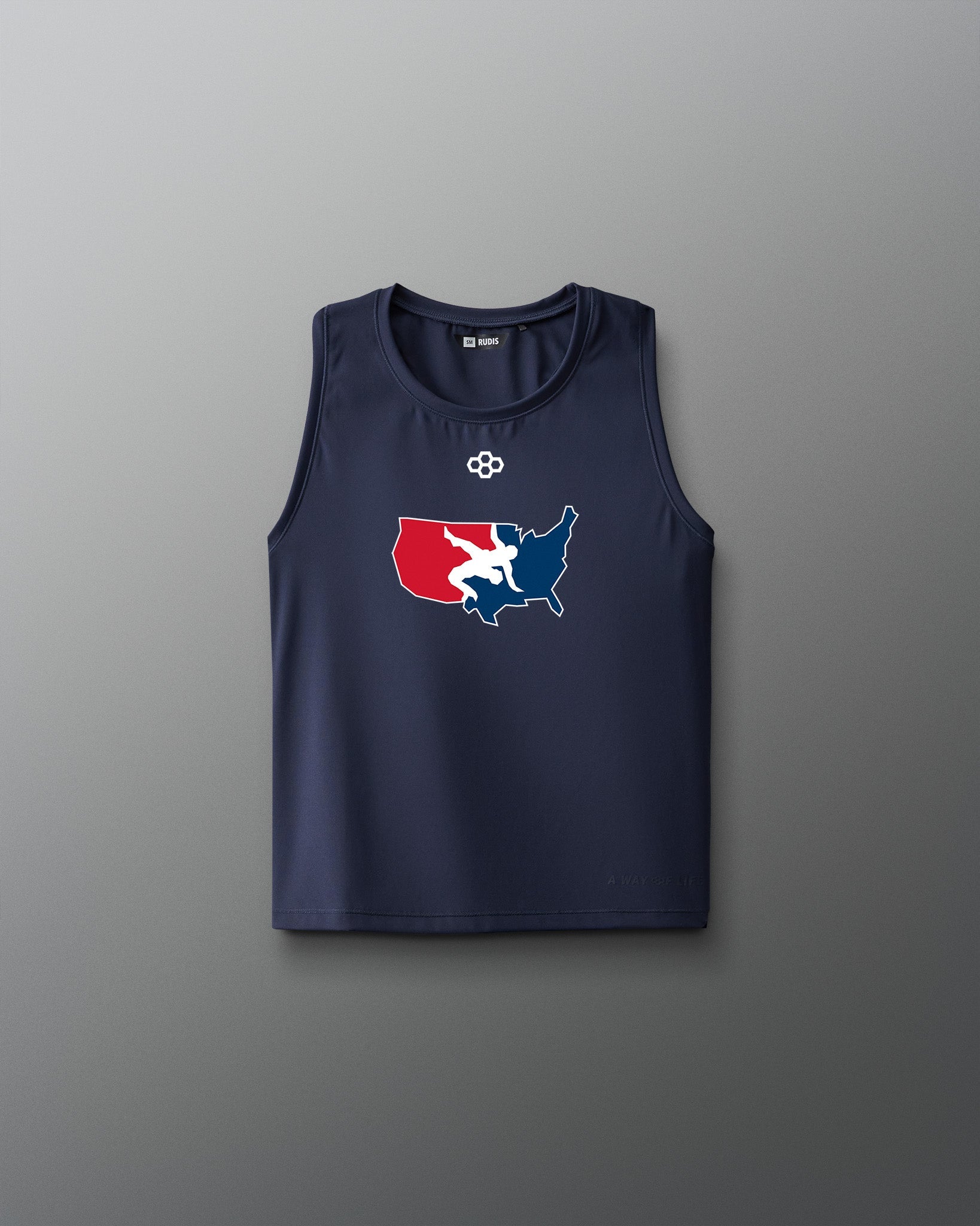 RUDIS USA Wrestling Logo Women's Crop Tank Top Shirt
