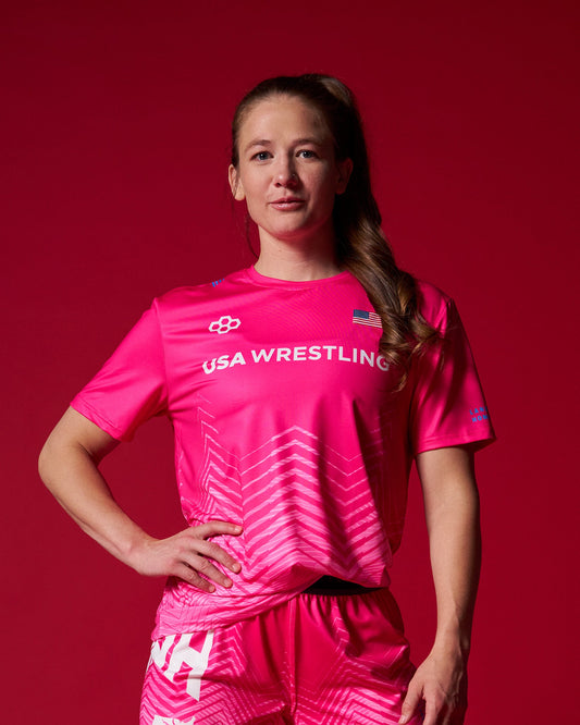 RUDIS USA Wrestling Women's Sublimated T-Shirt - Official Gear
