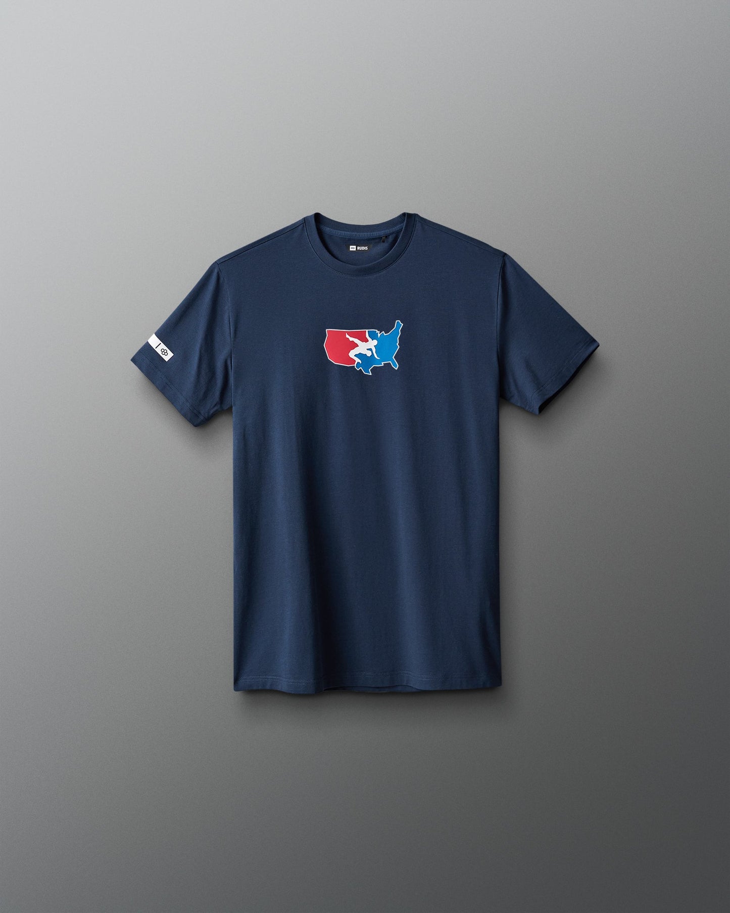RUDIS USA Wrestling Map Youth Hybrid T-Shirt