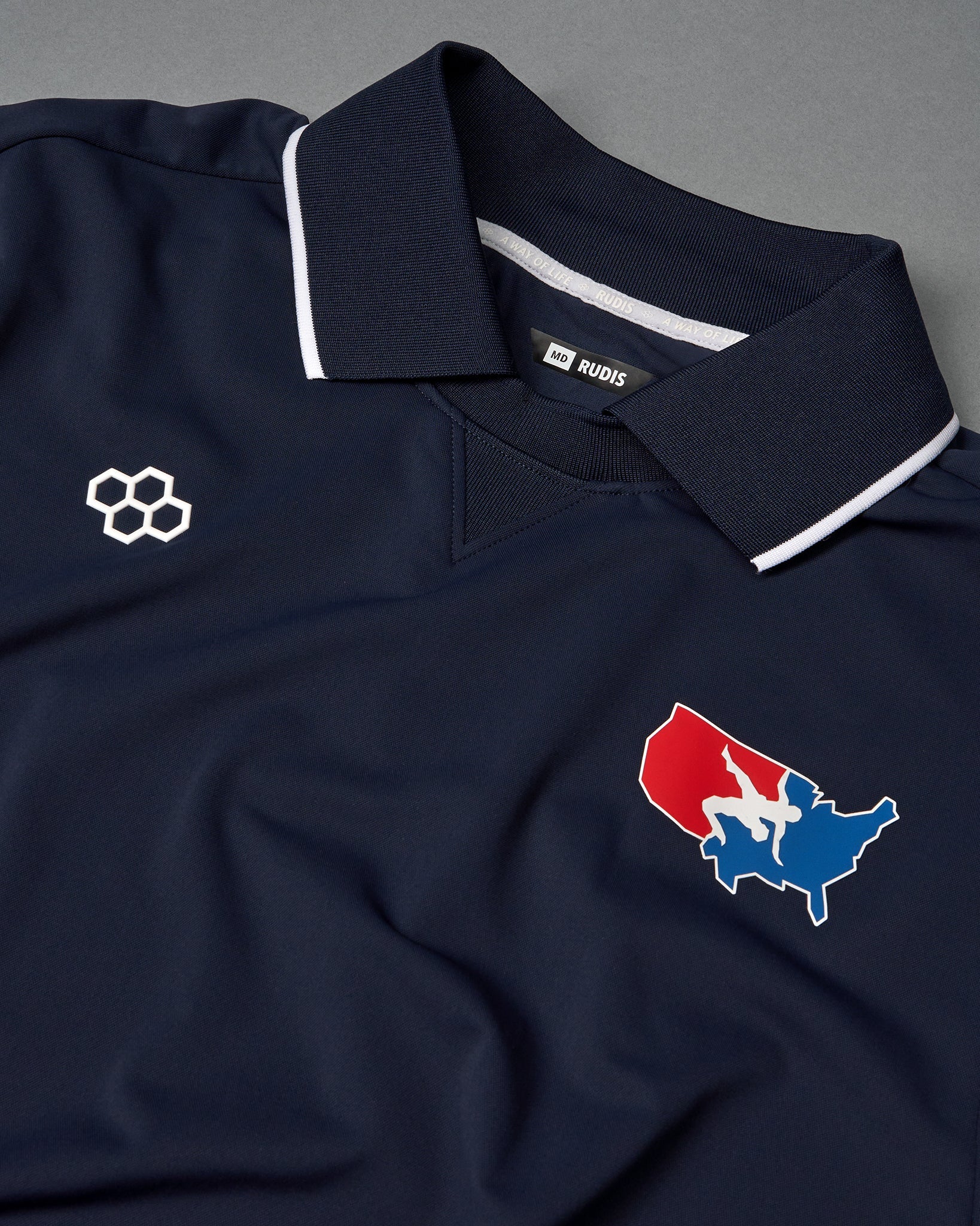 RUDIS USA Wrestling Chronicle Elite Athletic Polo