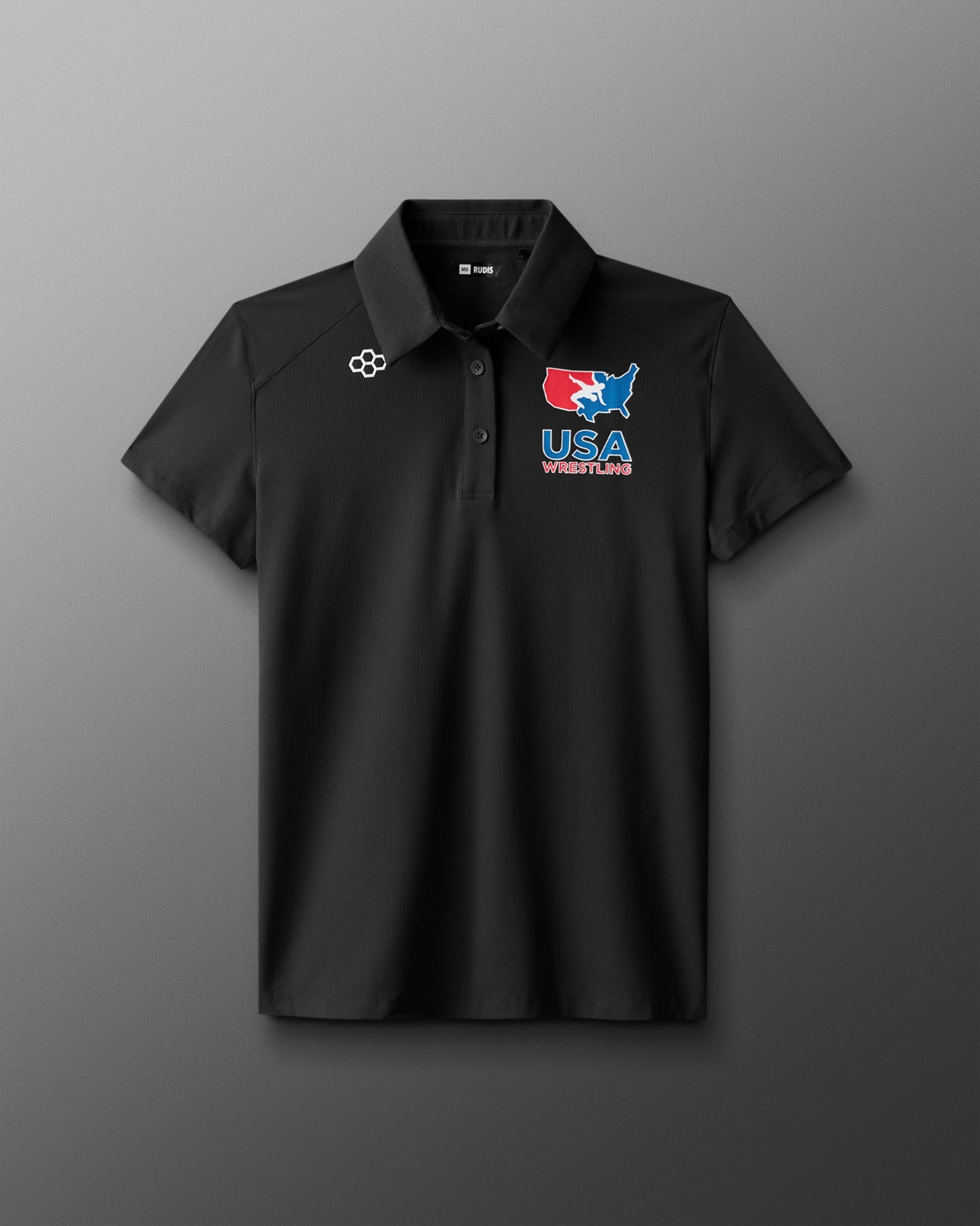 RUDIS USA Wrestling Women's Go-To Hex Polo