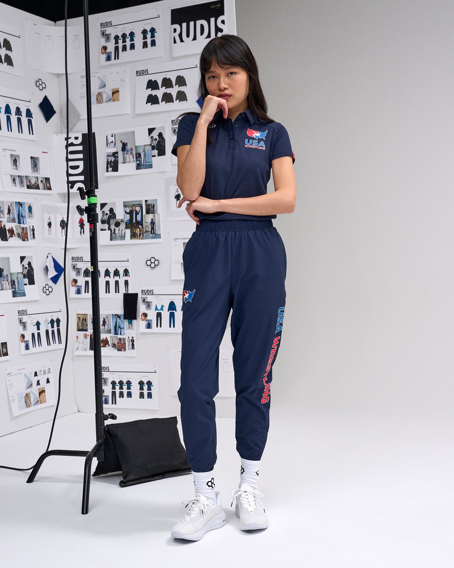 RUDIS USA Wrestling Women's Go-To Hex Polo