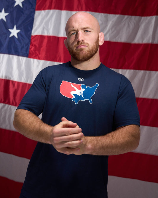 RUDIS Men's USA Wrestling T-Shirt - Unleash Your Spirit Official USA Wrestling