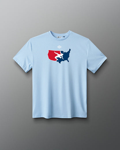 RUDIS Men's USA Wrestling T-Shirt - Unleash Your Spirit Official USA Wrestling