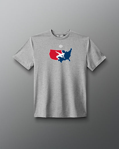 RUDIS Men's USA Wrestling T-Shirt - Unleash Your Spirit Official USA Wrestling
