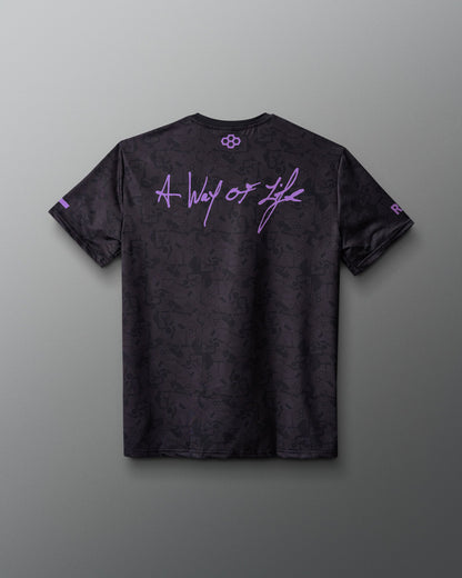 RUDIS Wrestling Wordmark Black Camo Sublimated T-Shirt