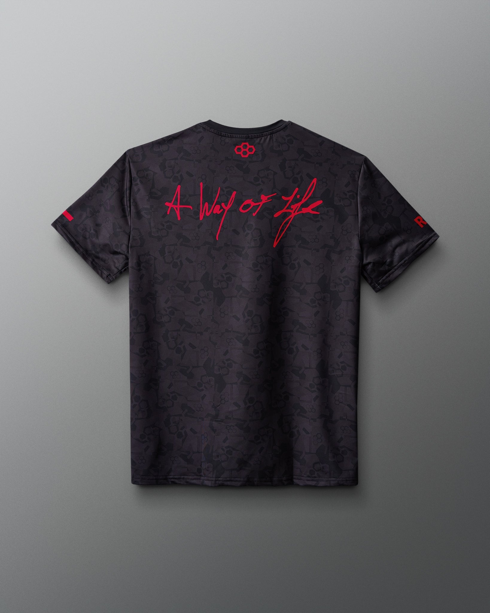 RUDIS Wrestling Wordmark Black Camo Sublimated T-Shirt