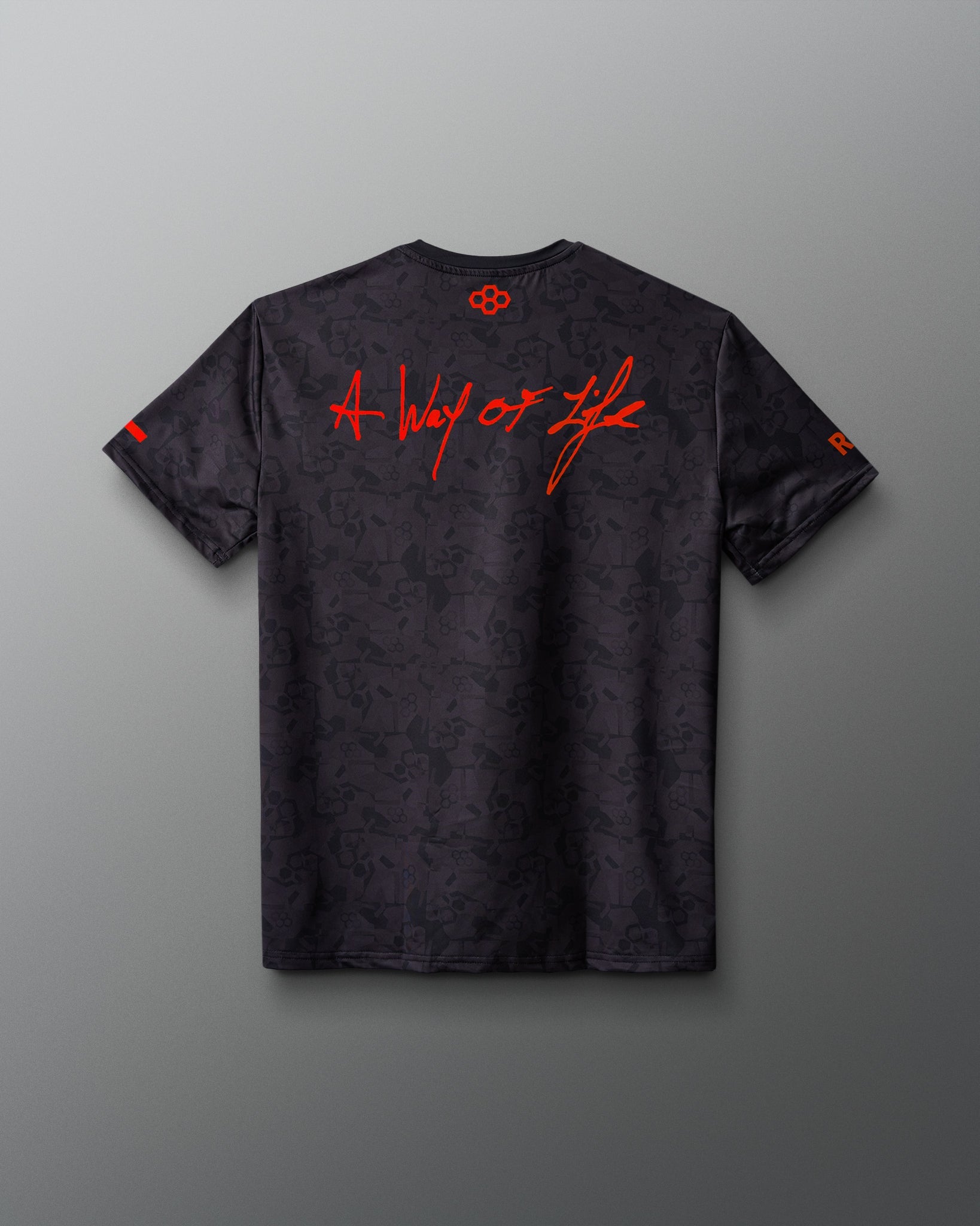 RUDIS Wrestling Wordmark Black Camo Sublimated T-Shirt