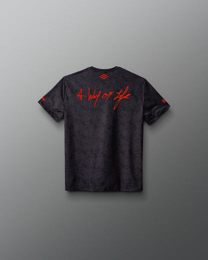 RUDIS Wrestling Wordmark Black Camo Youth Sublimated T-Shirt