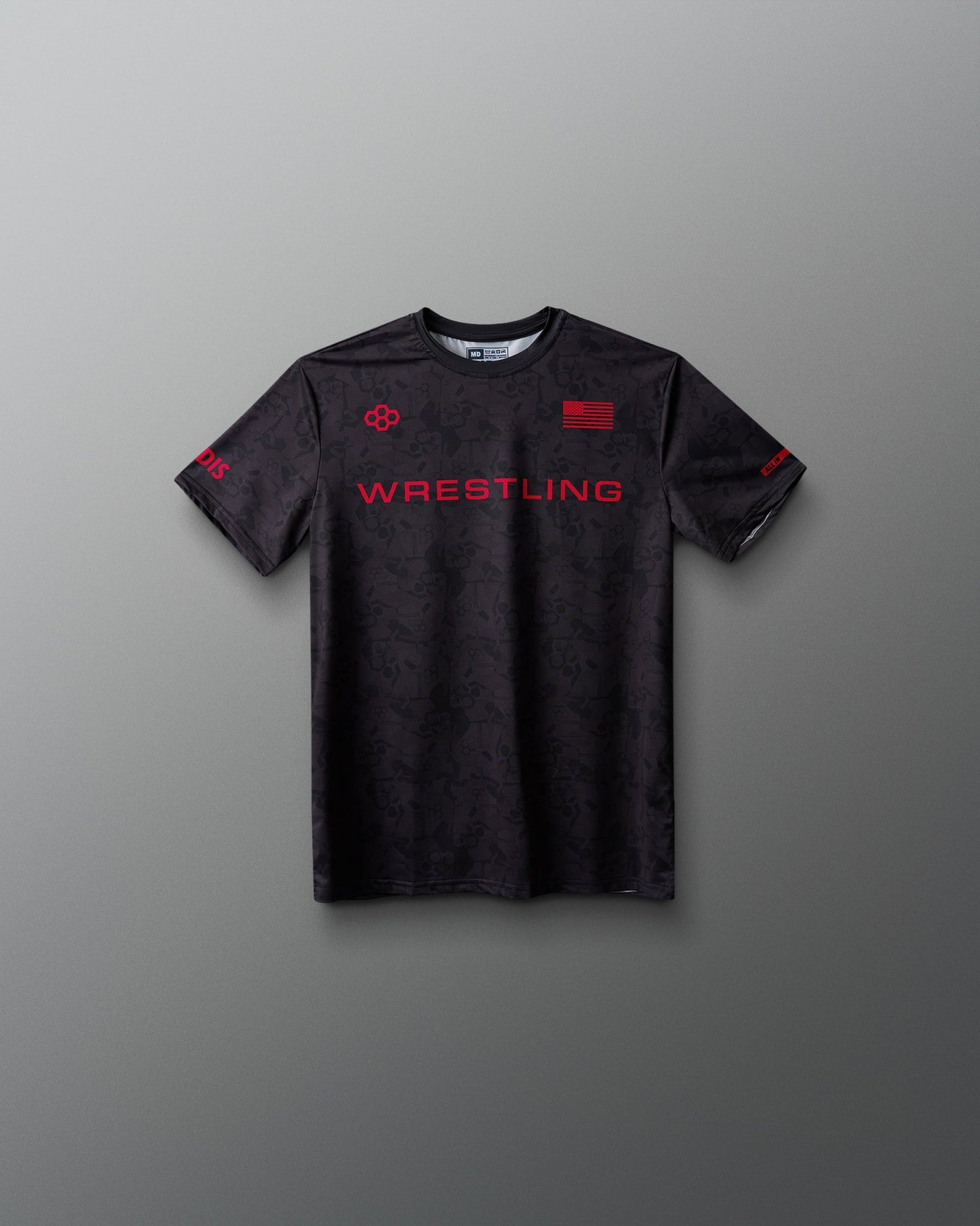 RUDIS Wrestling Wordmark Black Camo Youth Sublimated T-Shirt