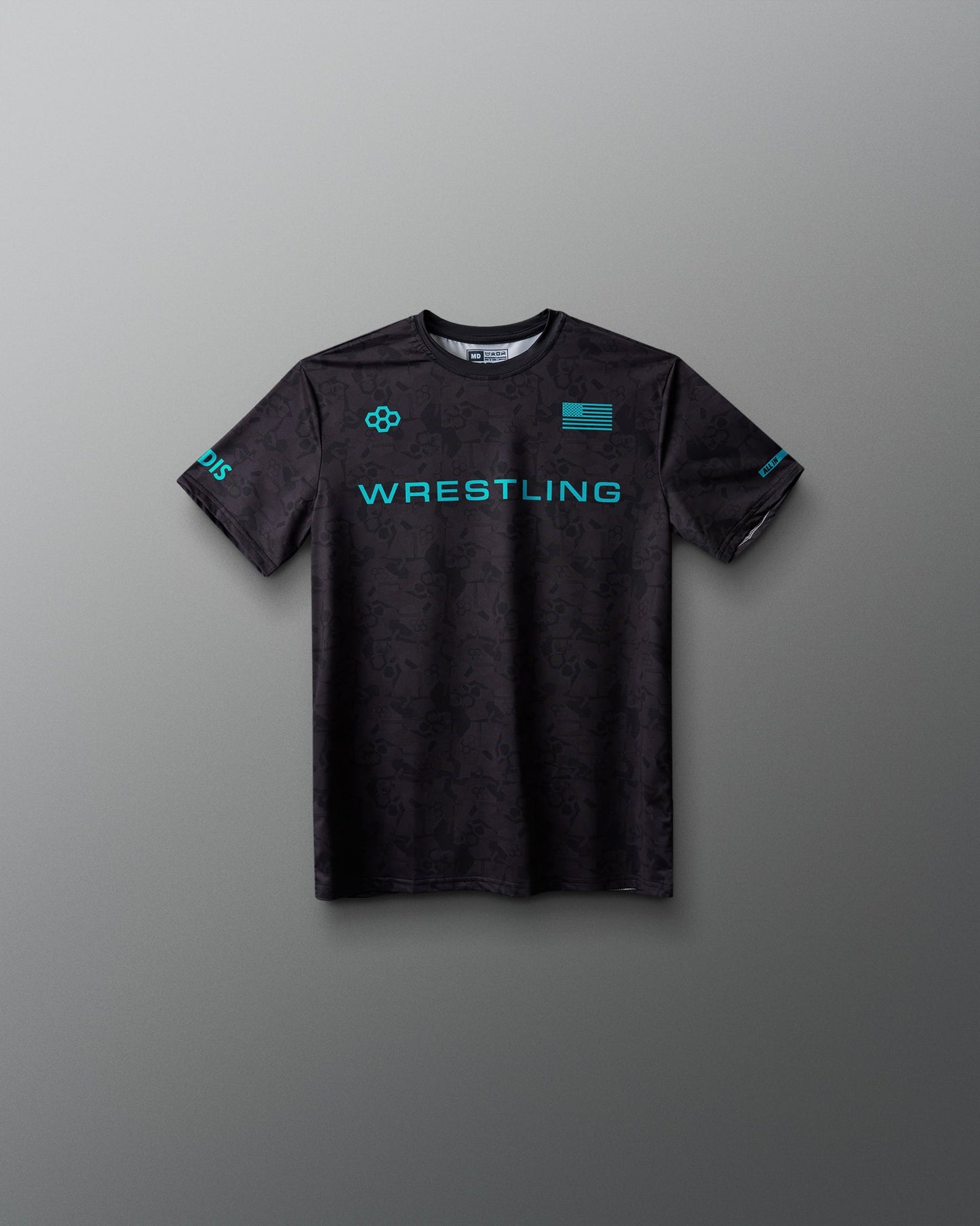 RUDIS Wrestling Wordmark Black Camo Youth Sublimated T-Shirt