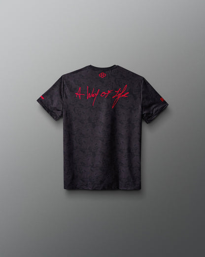 RUDIS Wrestling Wordmark Black Camo Youth Sublimated T-Shirt