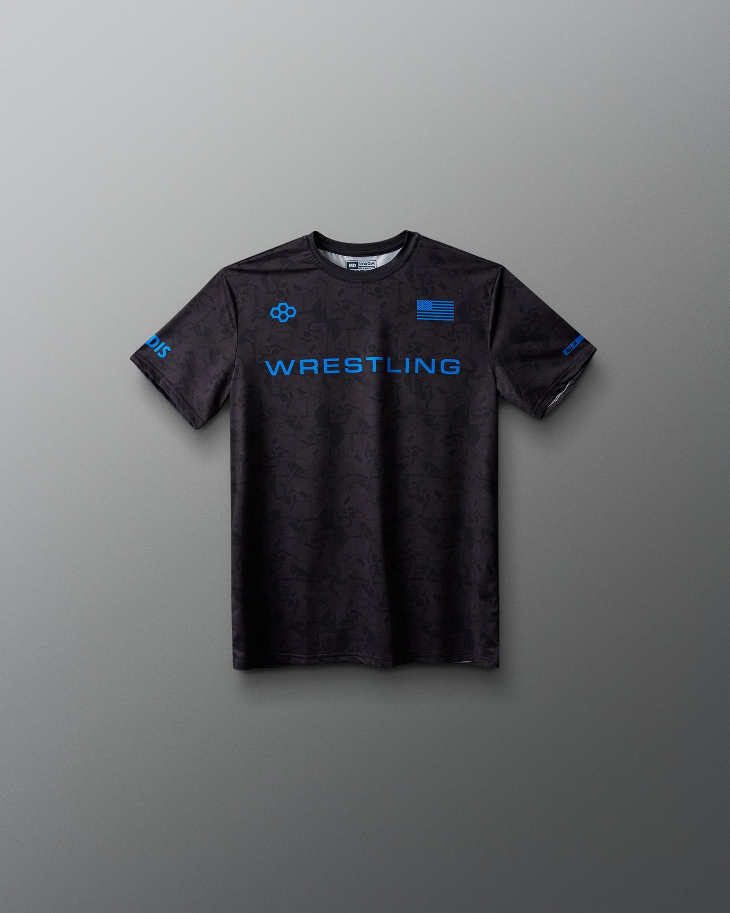 RUDIS Wrestling Wordmark Black Camo Youth Sublimated T-Shirt