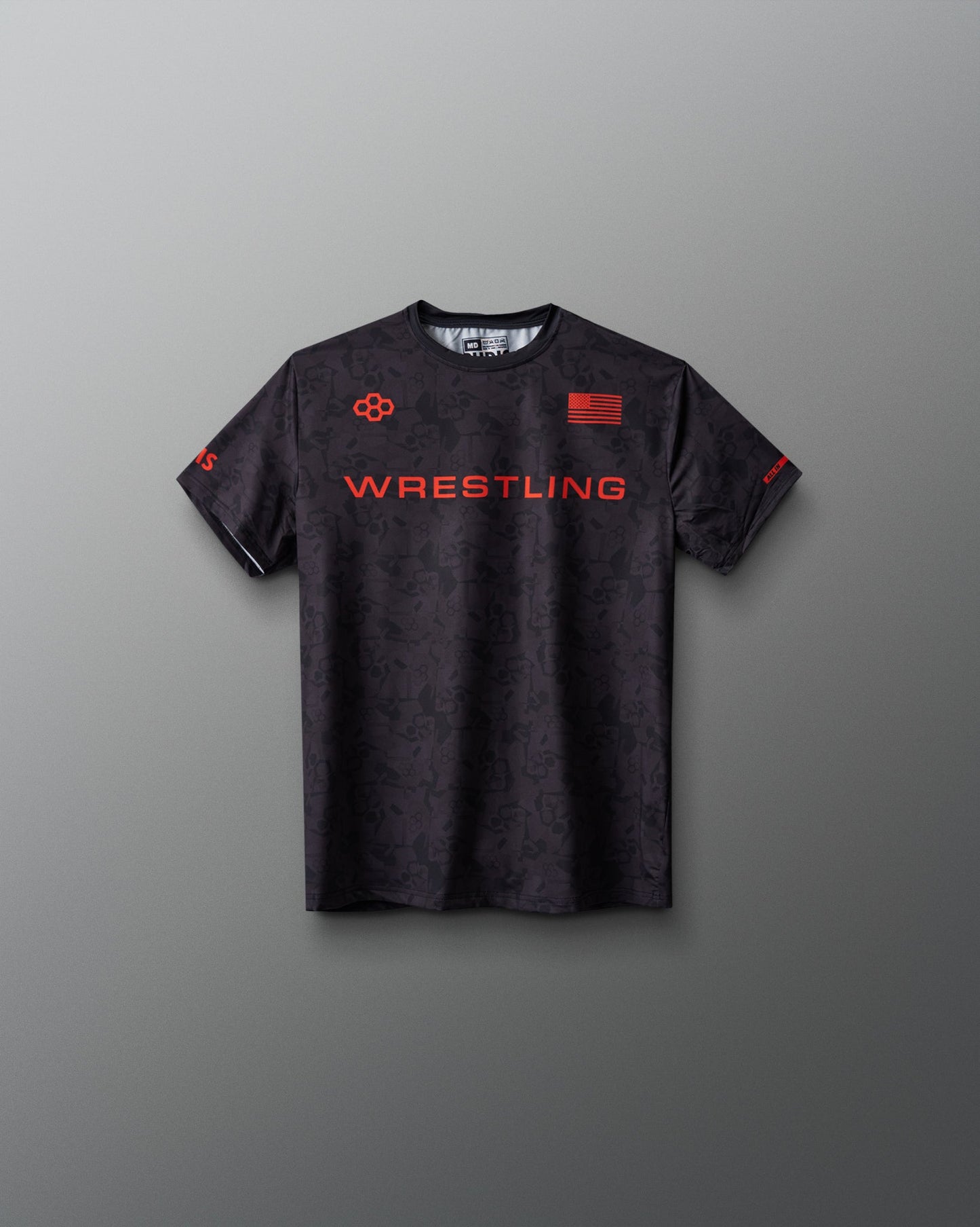 RUDIS Wrestling Wordmark Black Camo Youth Sublimated T-Shirt