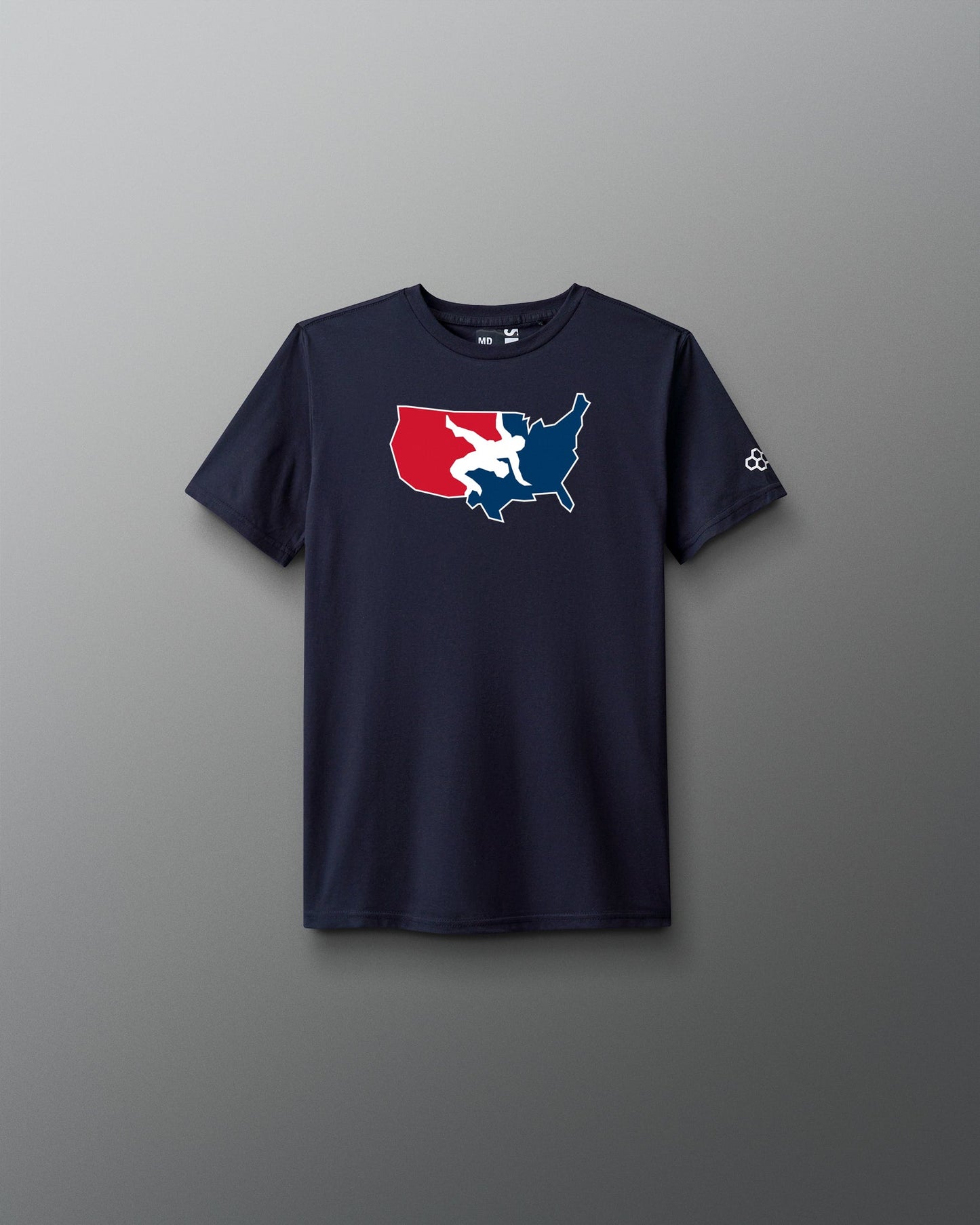 RUDIS USA Wrestling Logo Youth Elite Super Soft T-Shirt