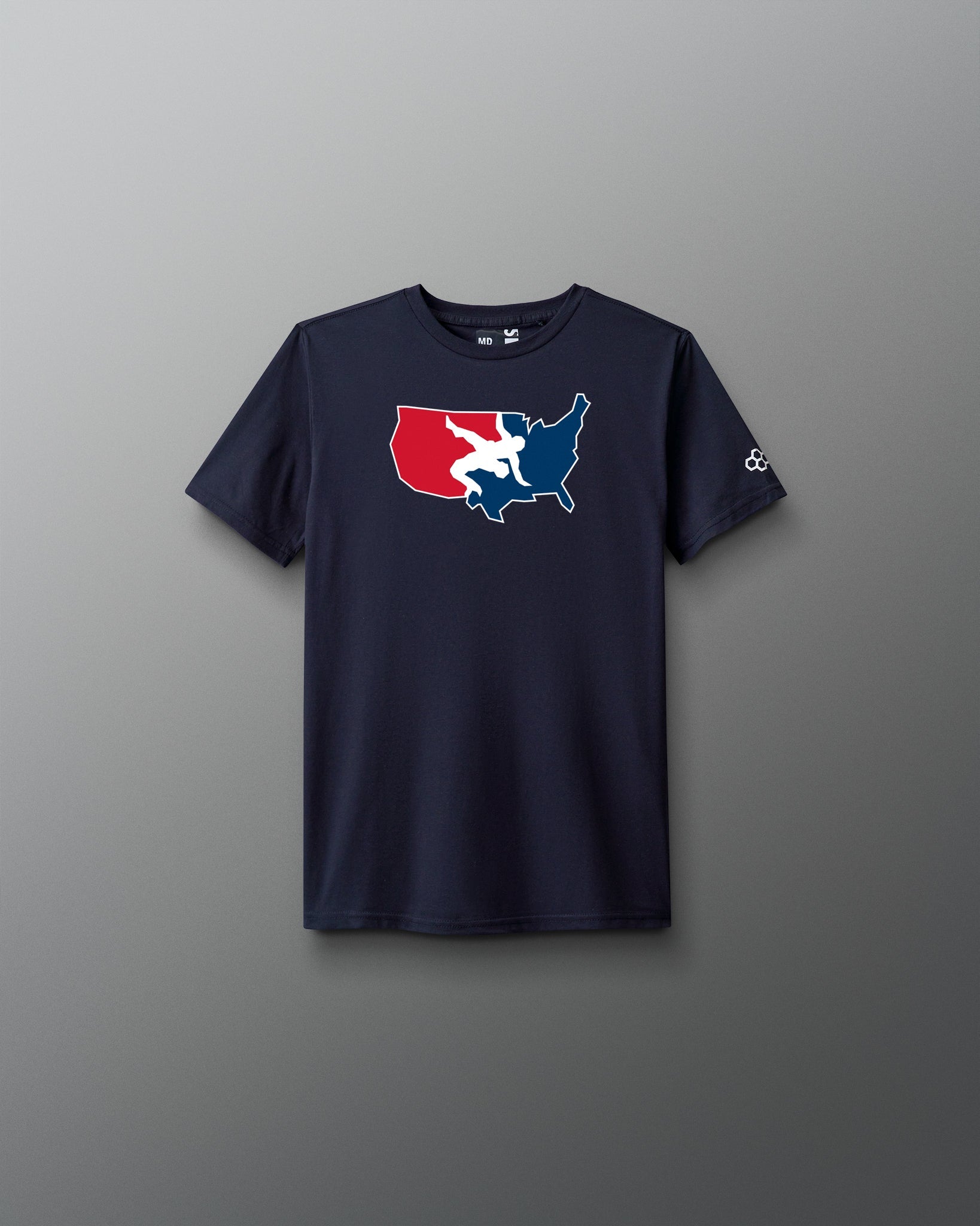 RUDIS USA Wrestling Logo Youth Elite Super Soft T-Shirt