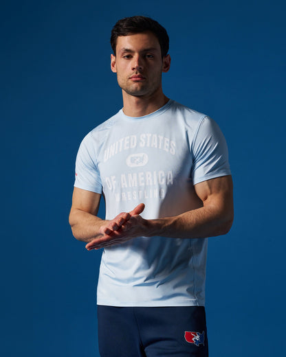 RUDIS USA Wrestling Performance T-Shirt for Men - Dominate in Style