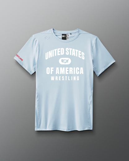 RUDIS USA Wrestling Performance T-Shirt for Men - Dominate in Style