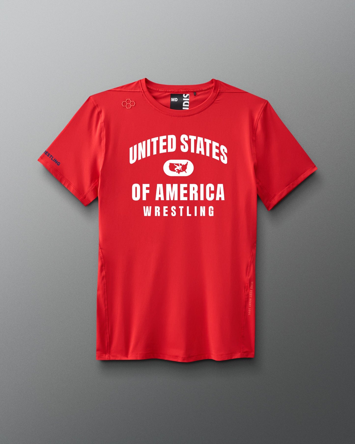 RUDIS USA Wrestling Performance T-Shirt for Men - Dominate in Style