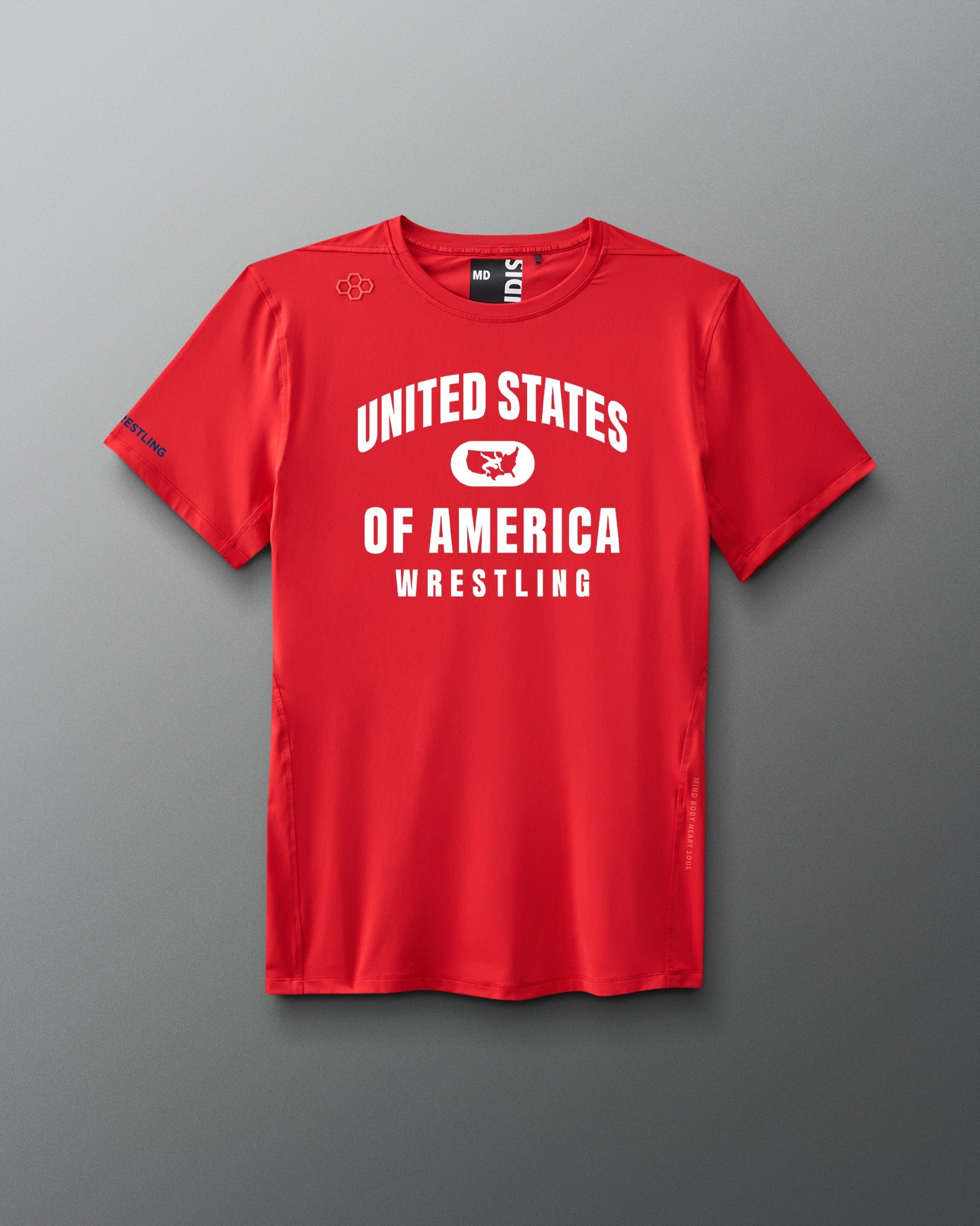 RUDIS USA Wrestling Performance T-Shirt for Men - Dominate in Style