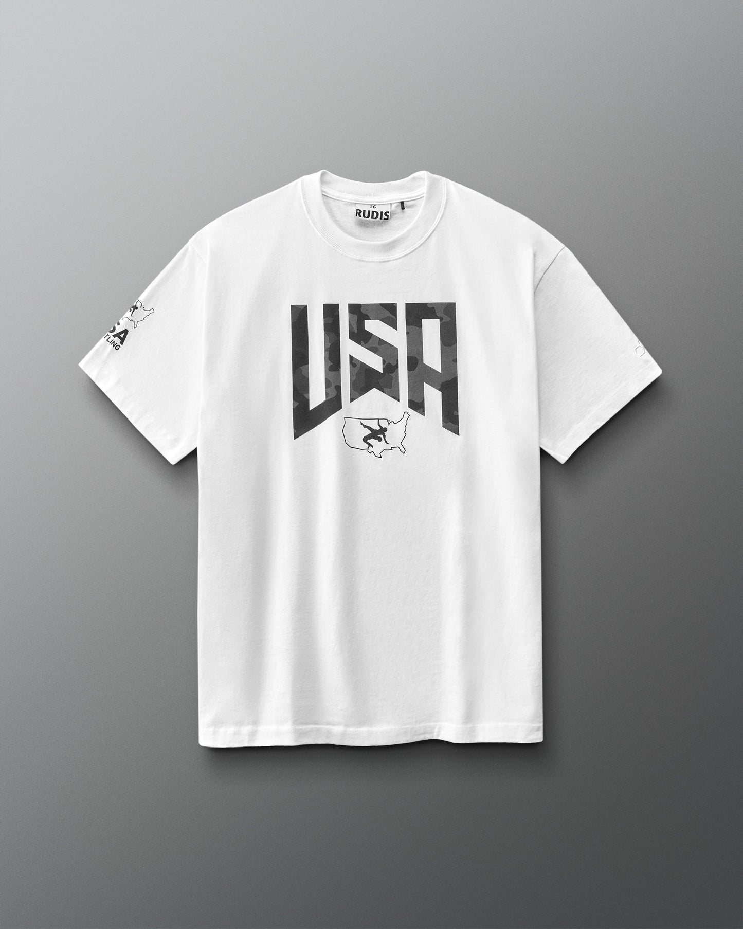 RUDIS USA Wrestling Camo Heavyweight T-Shirt