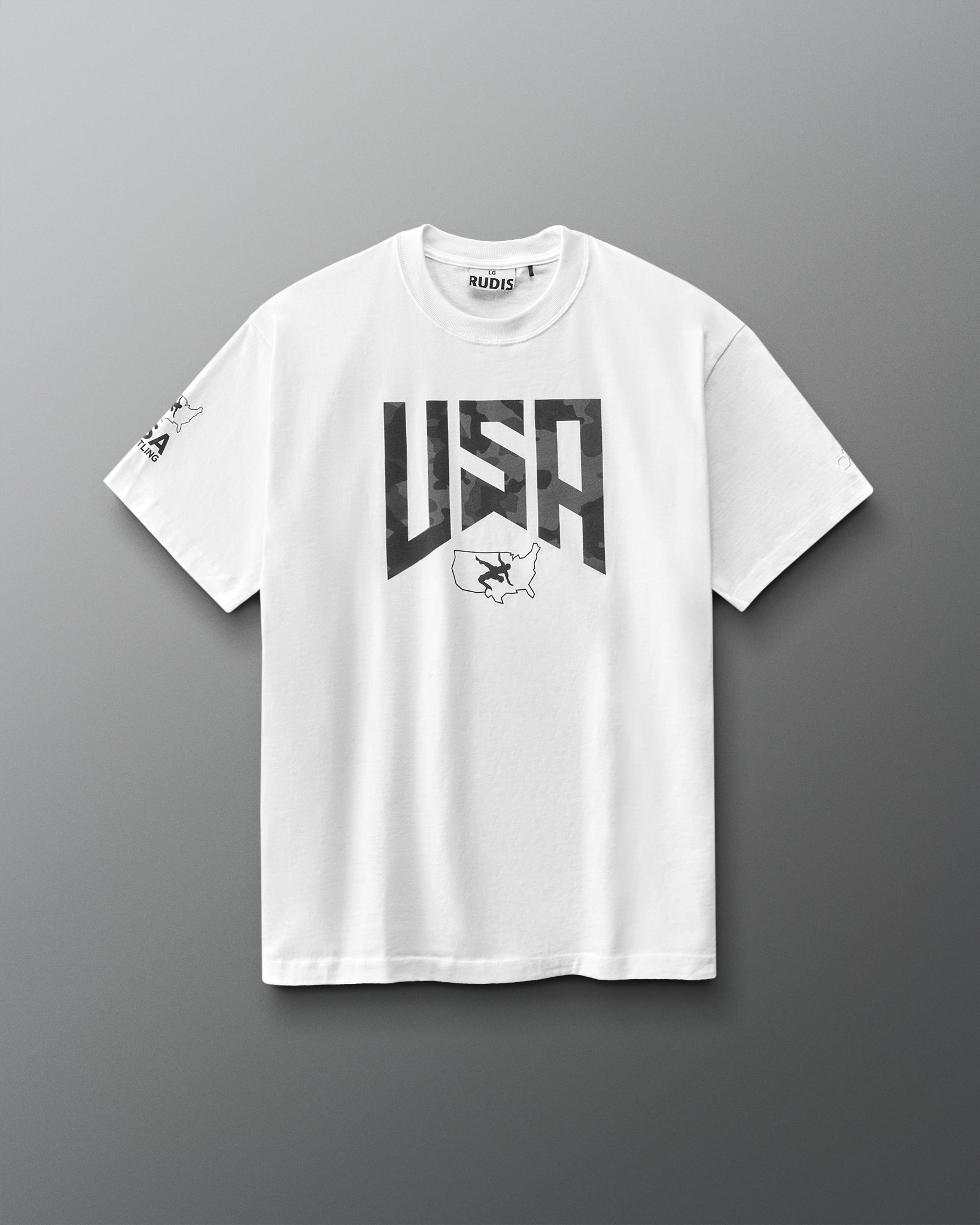 RUDIS USA Wrestling Camo Heavyweight T-Shirt