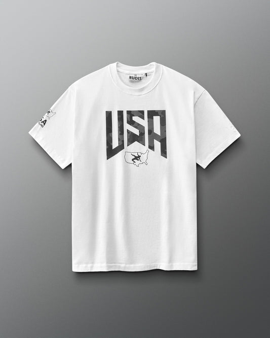 RUDIS USA Wrestling Camo Heavyweight T-Shirt