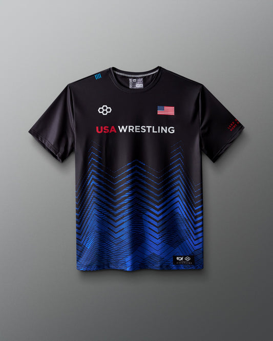 RUDIS USA Wrestling Icon Sublimated T-Shirt for Youth