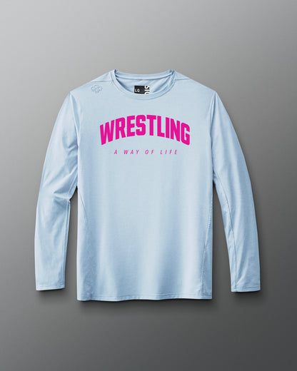 RUDIS Wrestling Motto Performance Long Sleeve