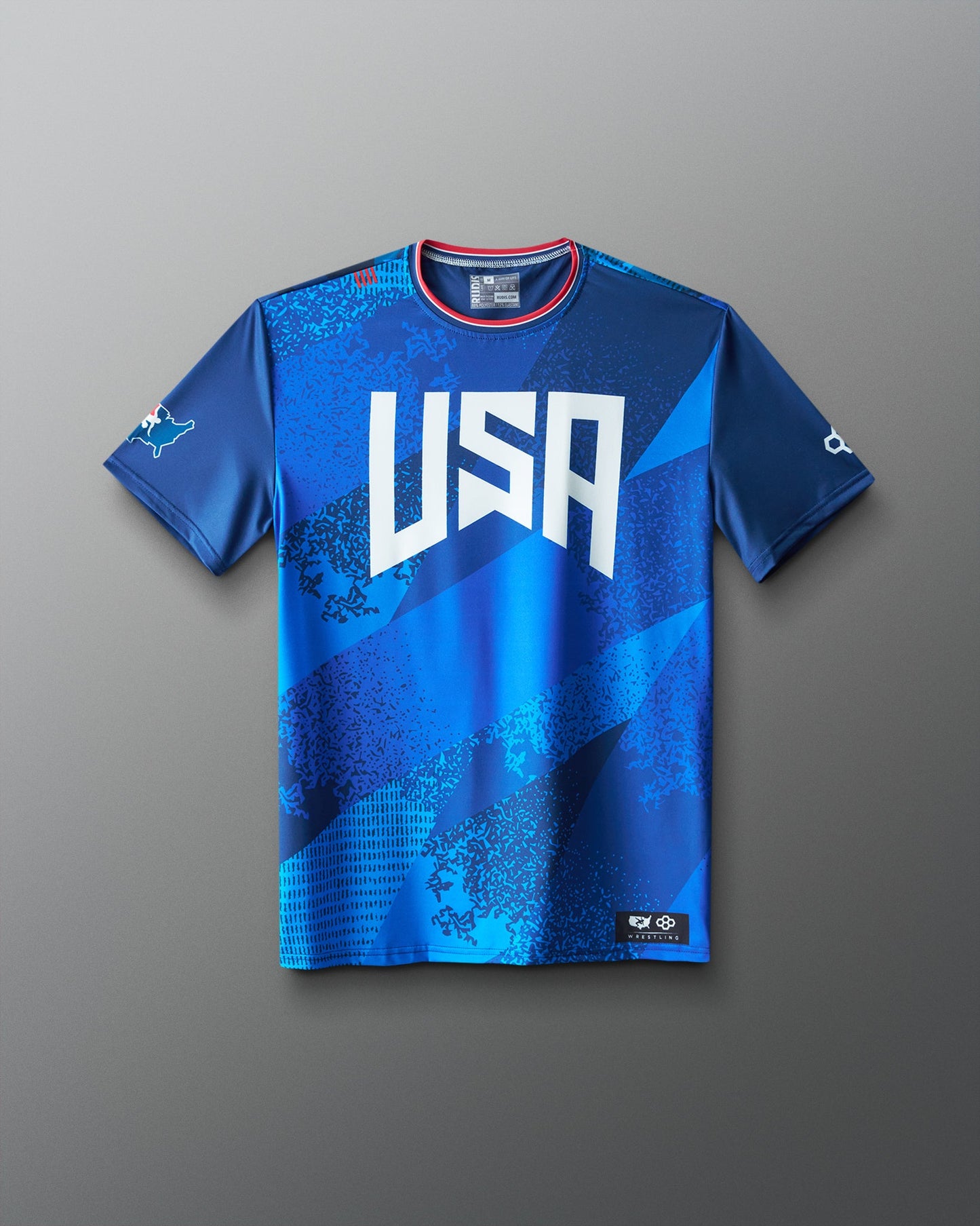 RUDIS USA Wrestling Grit Icon Sublimated T-Shirt for Men