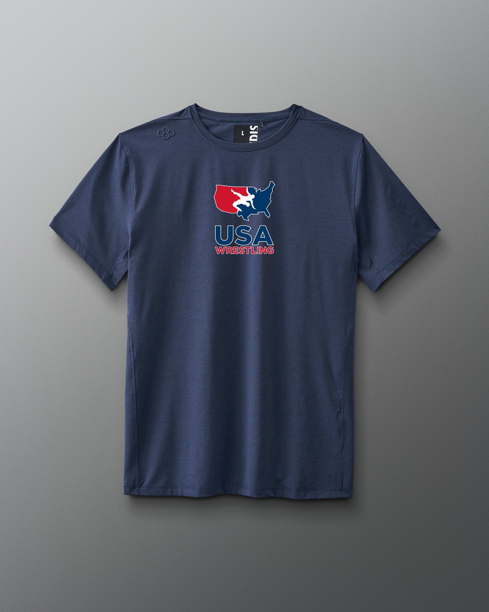 RUDIS USA Wrestling Legacy Performance Heather T-Shirt