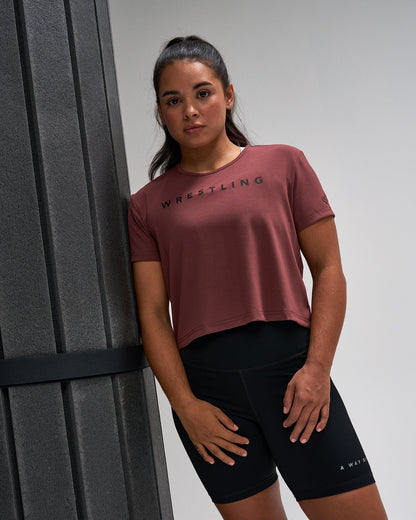 RUDIS Wrestling Women's Ultimate Crop T-Shirt