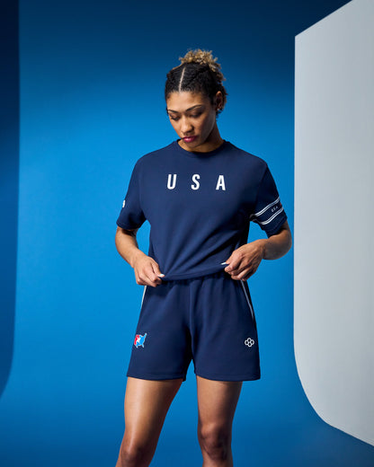 RUDIS USA Wrestling Chronicle Women's Elite Crop T-Shirt