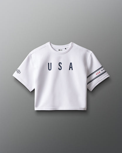 RUDIS USA Wrestling Chronicle Women's Elite Crop T-Shirt