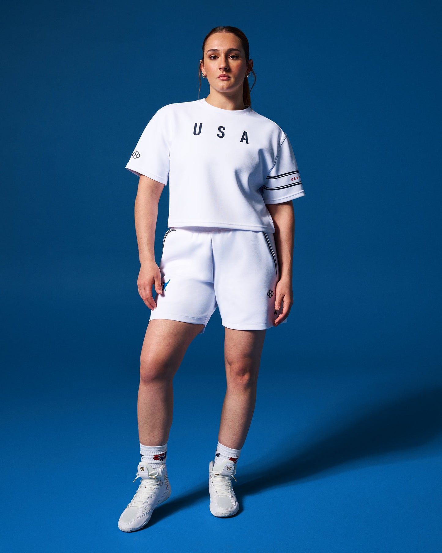 RUDIS USA Wrestling Chronicle Women's Elite Crop T-Shirt