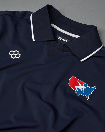 RUDIS USA Wrestling Chronicle Youth Elite Athletic Polo