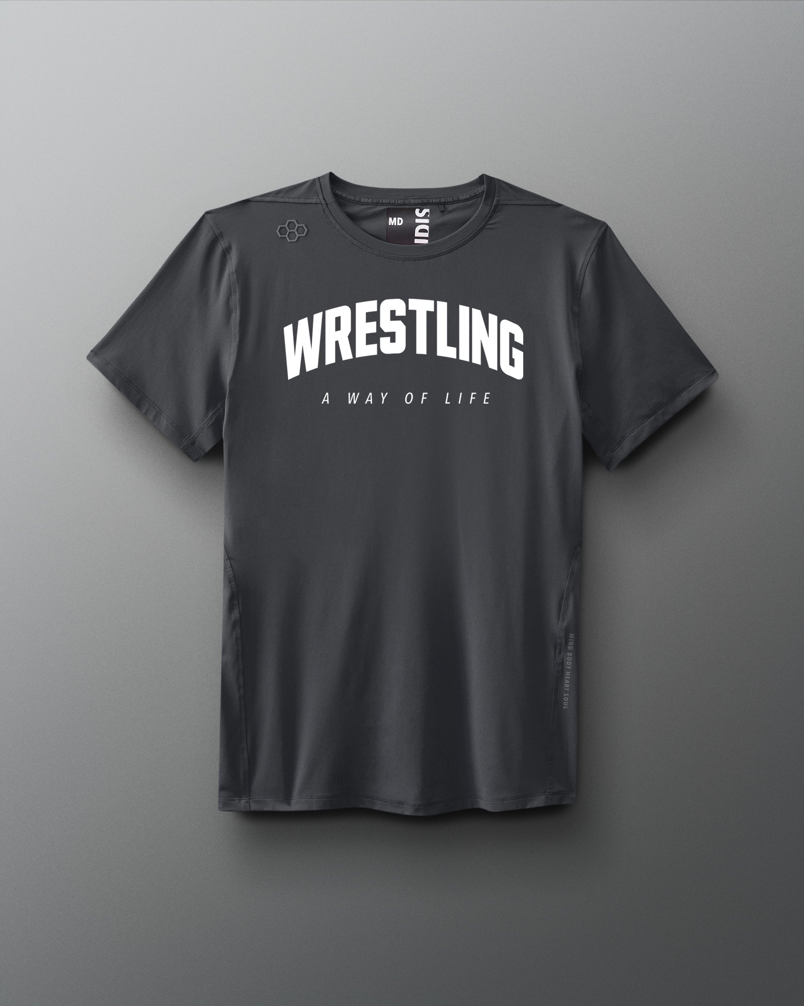 RUDIS Wrestling Motto Performance T-Shirt