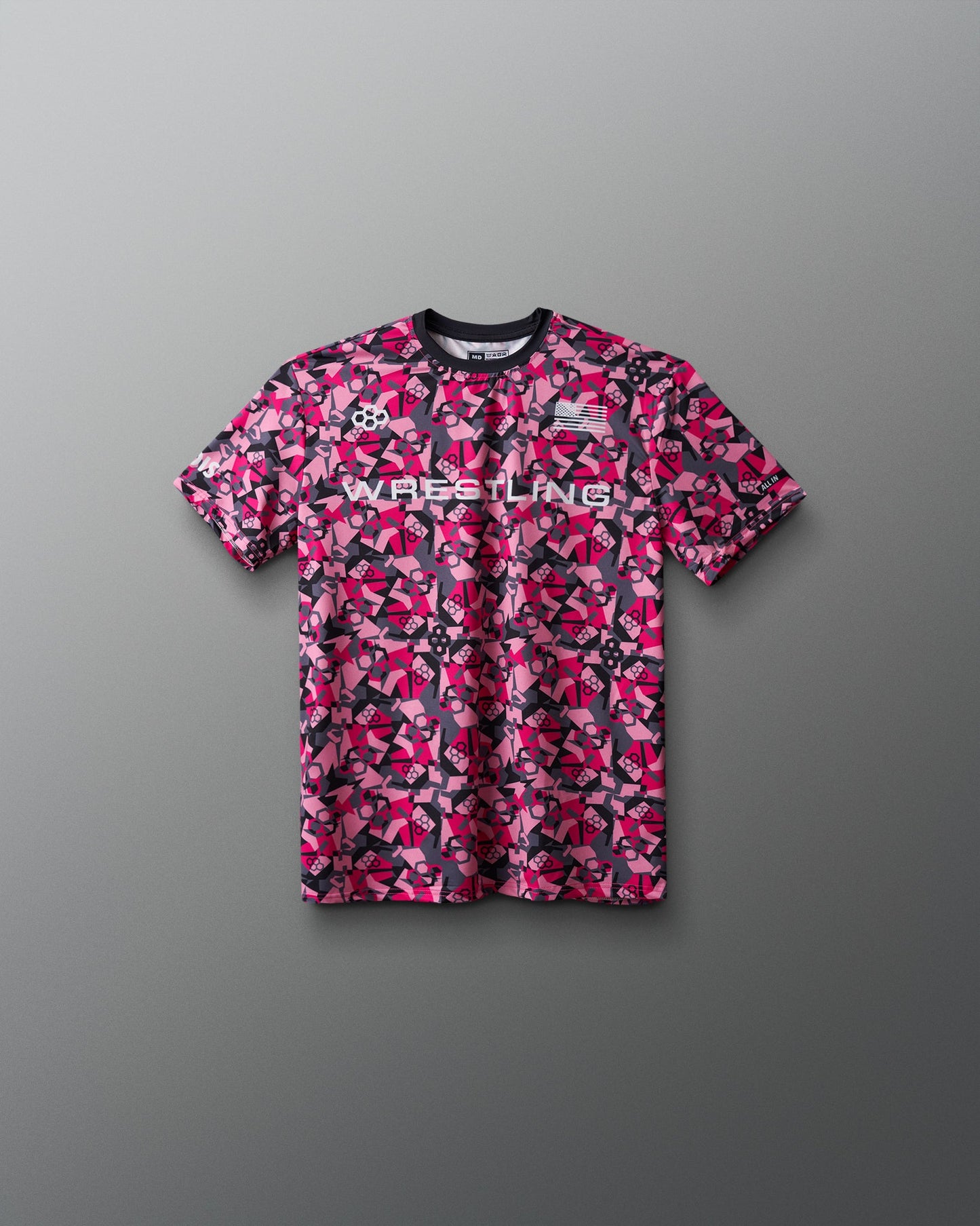 RUDIS Wrestling Wordmark Camo Youth Sublimated T-Shirt