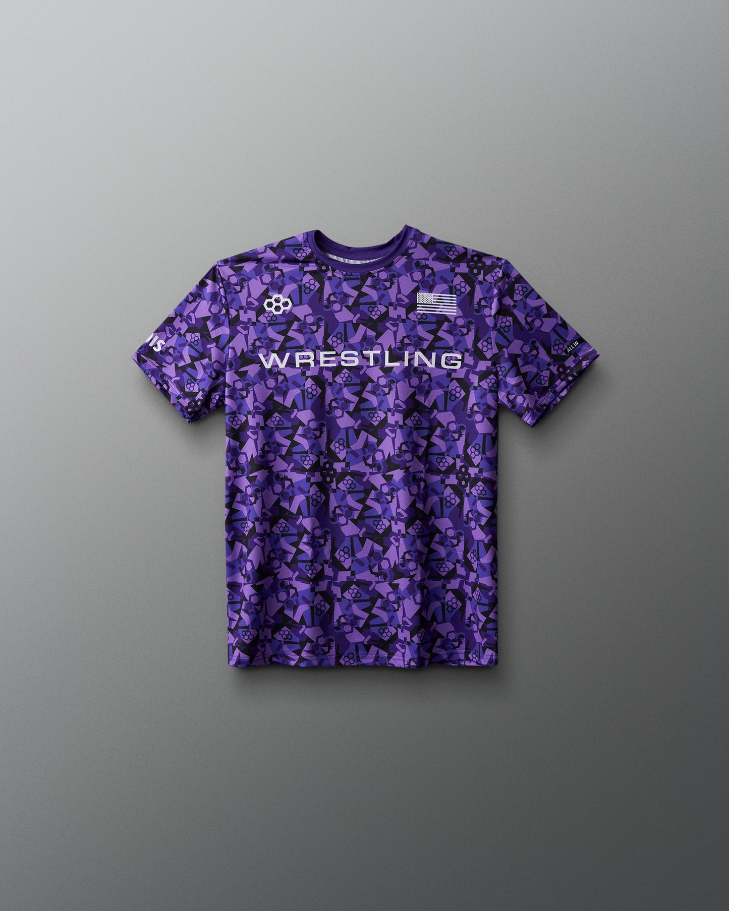 RUDIS Wrestling Wordmark Camo Youth Sublimated T-Shirt