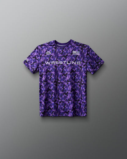 RUDIS Wrestling Wordmark Camo Youth Sublimated T-Shirt