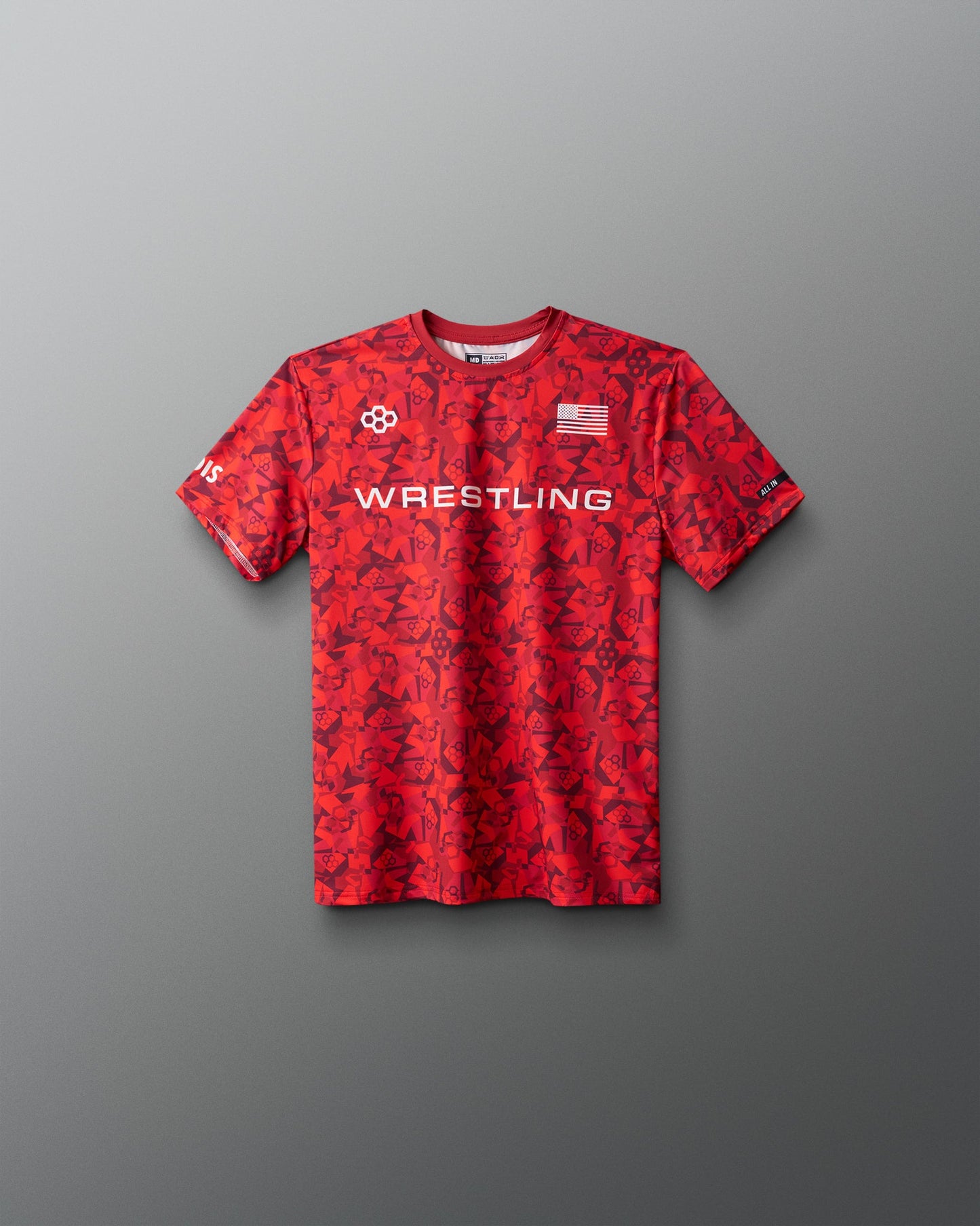 RUDIS Wrestling Wordmark Camo Youth Sublimated T-Shirt